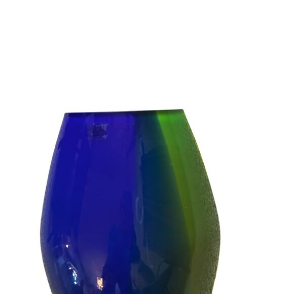 Murano Glass Vase H”18 multicolor - Picture 3 of 5